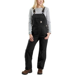 Carhartt Black Washed Insulated Bib Overall- Size 12S